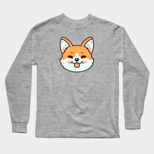 Cute Cartoon Corgi Long Sleeve T-Shirt